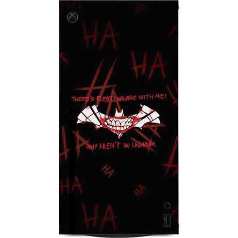 DC Comics The Joker Plenty Wrong With Me XBox Series X Digital Edition Console Skin